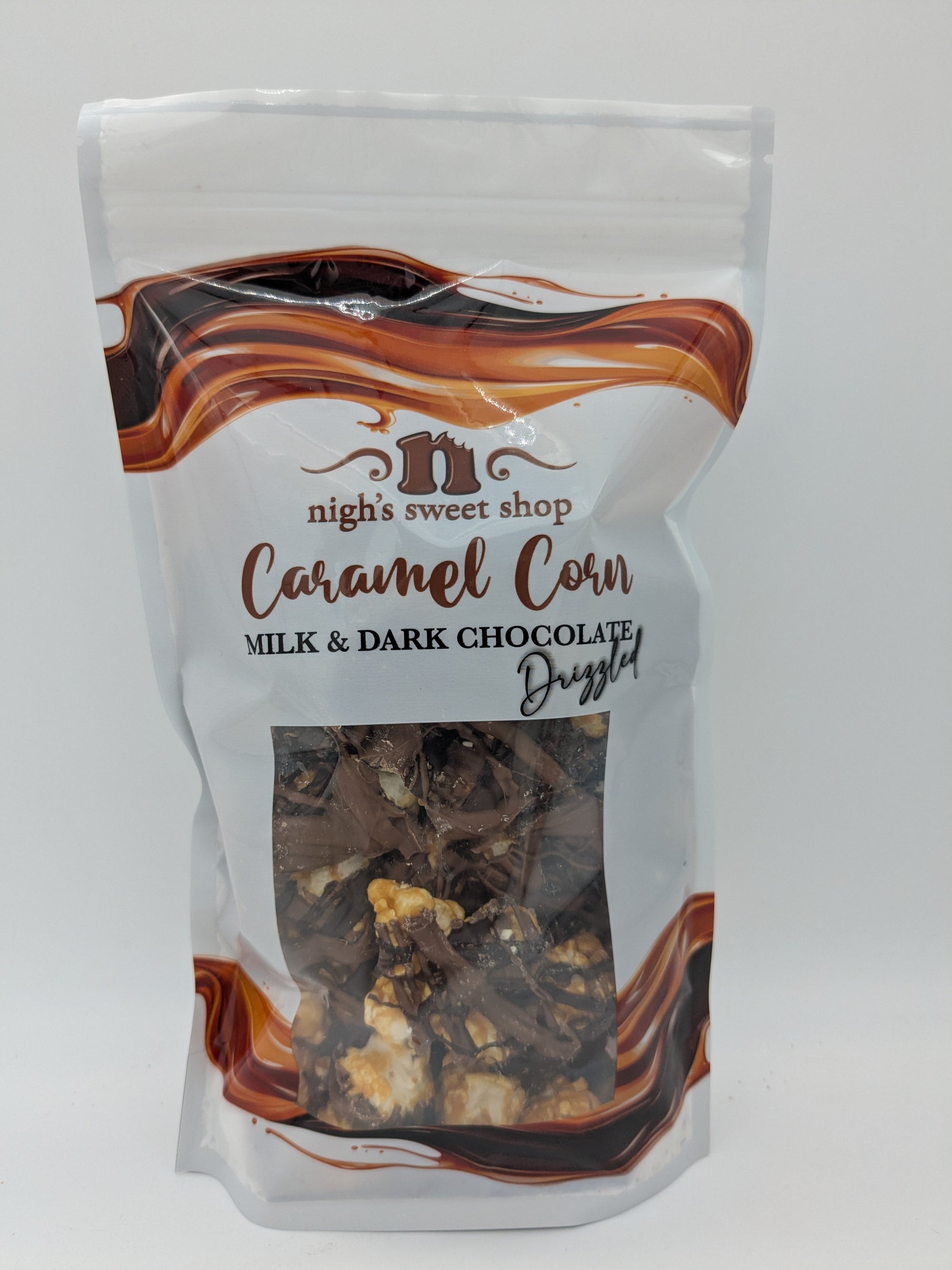 Sm. Chocolate Drizzled Caramel Corn