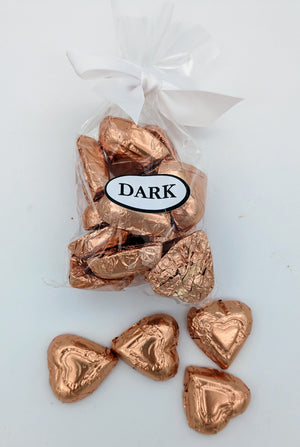 Dark Chocolate Heart Foils